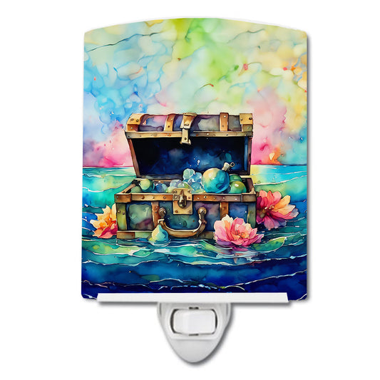 Treasure Chest Ceramic Night Light