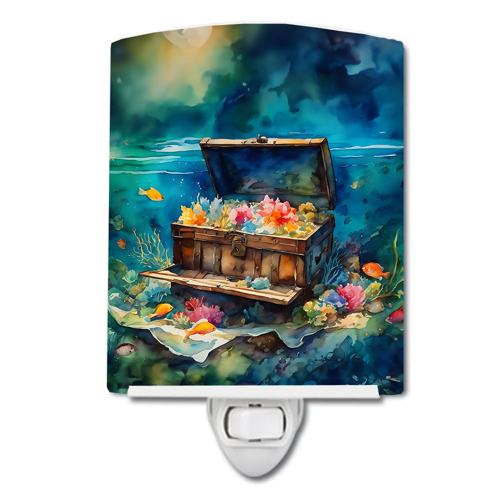 Treasure Chest Ceramic Night Light