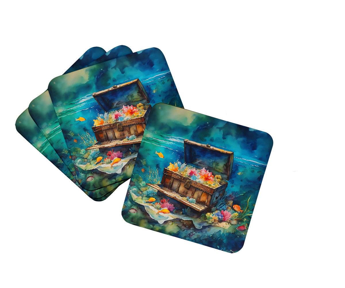 Treasure Chest Foam Coasters - 
