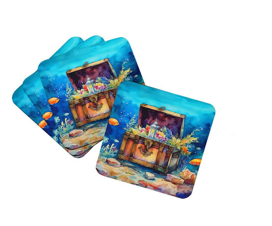 Treasure Chest Foam Coasters - 