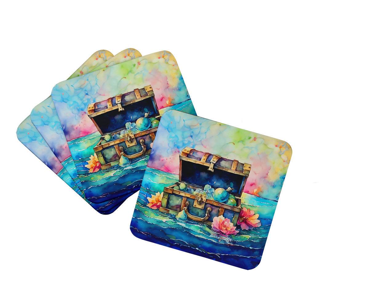 Treasure Chest Foam Coasters - 