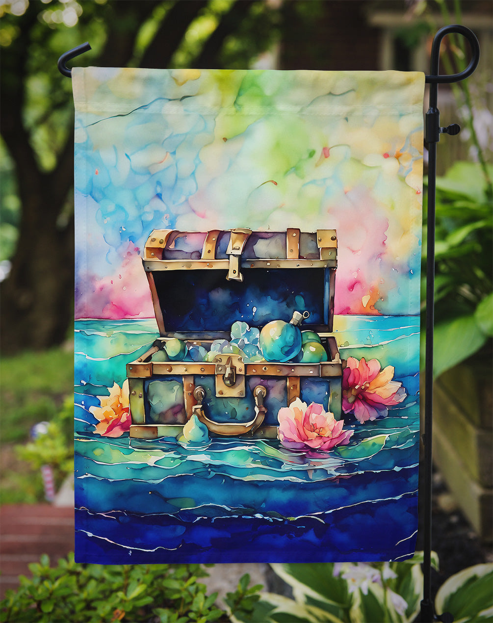 Treasure Chest Garden Flag