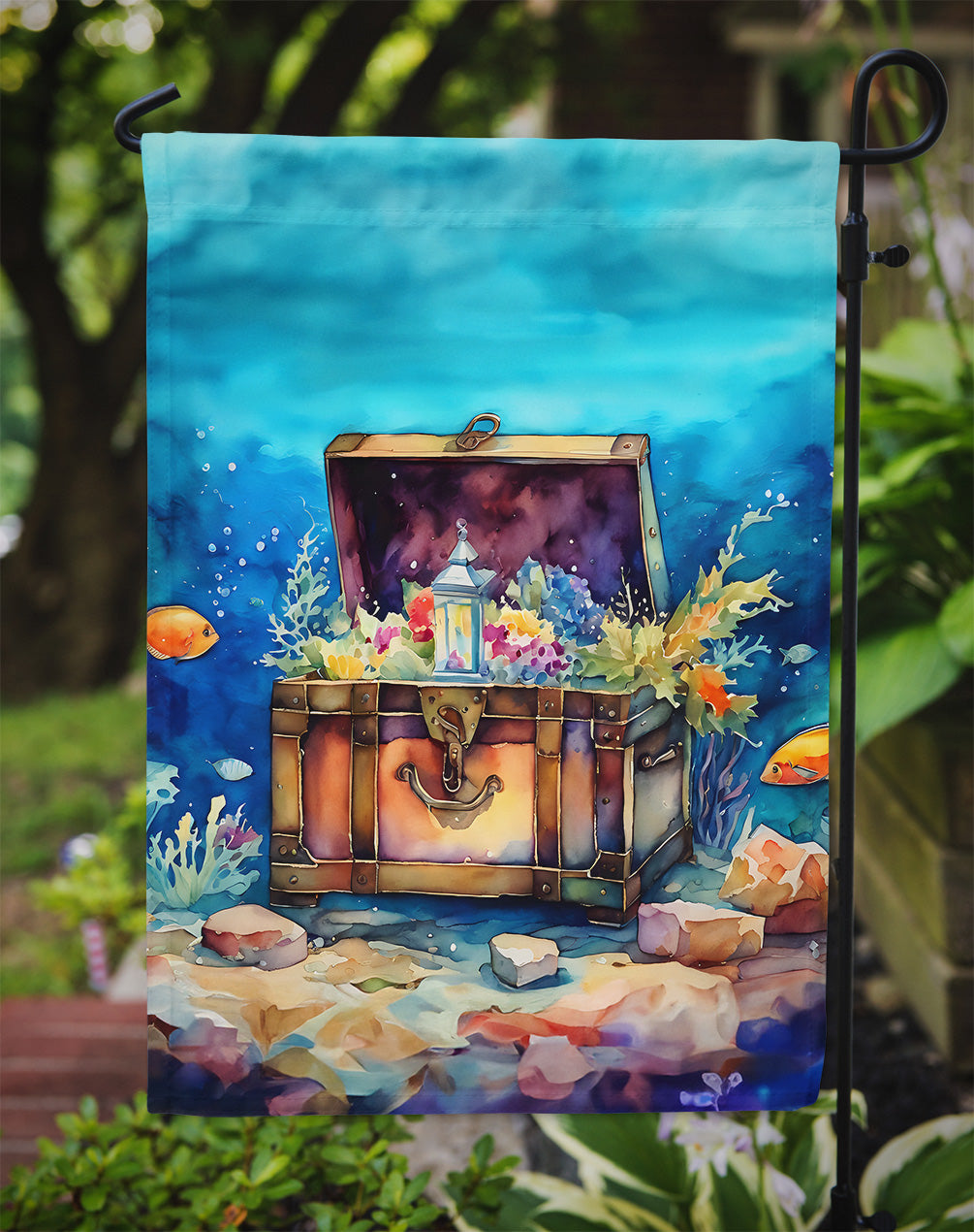 Treasure Chest Garden Flag