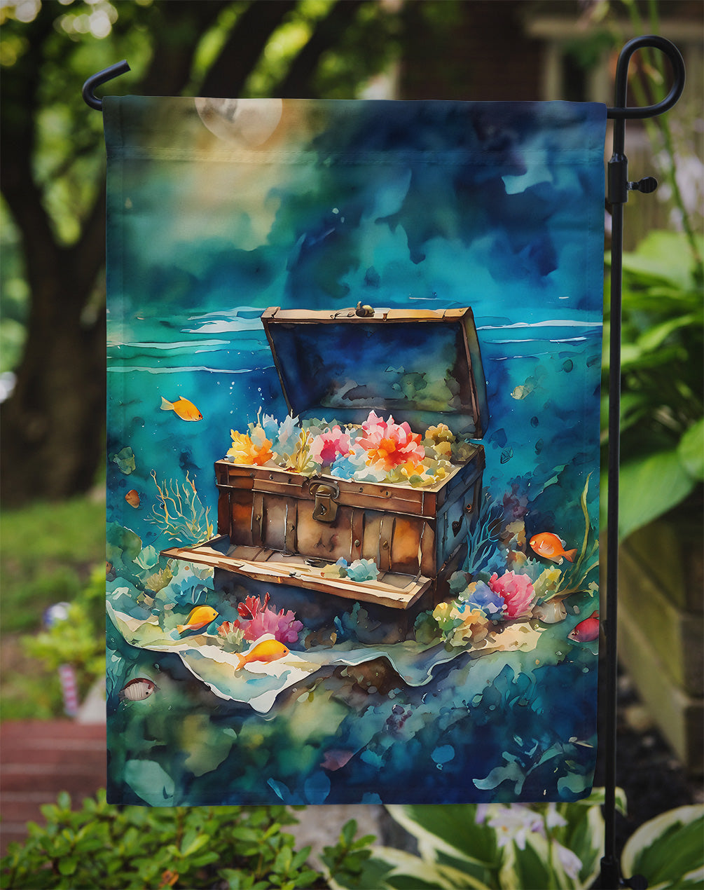 Treasure Chest Garden Flag