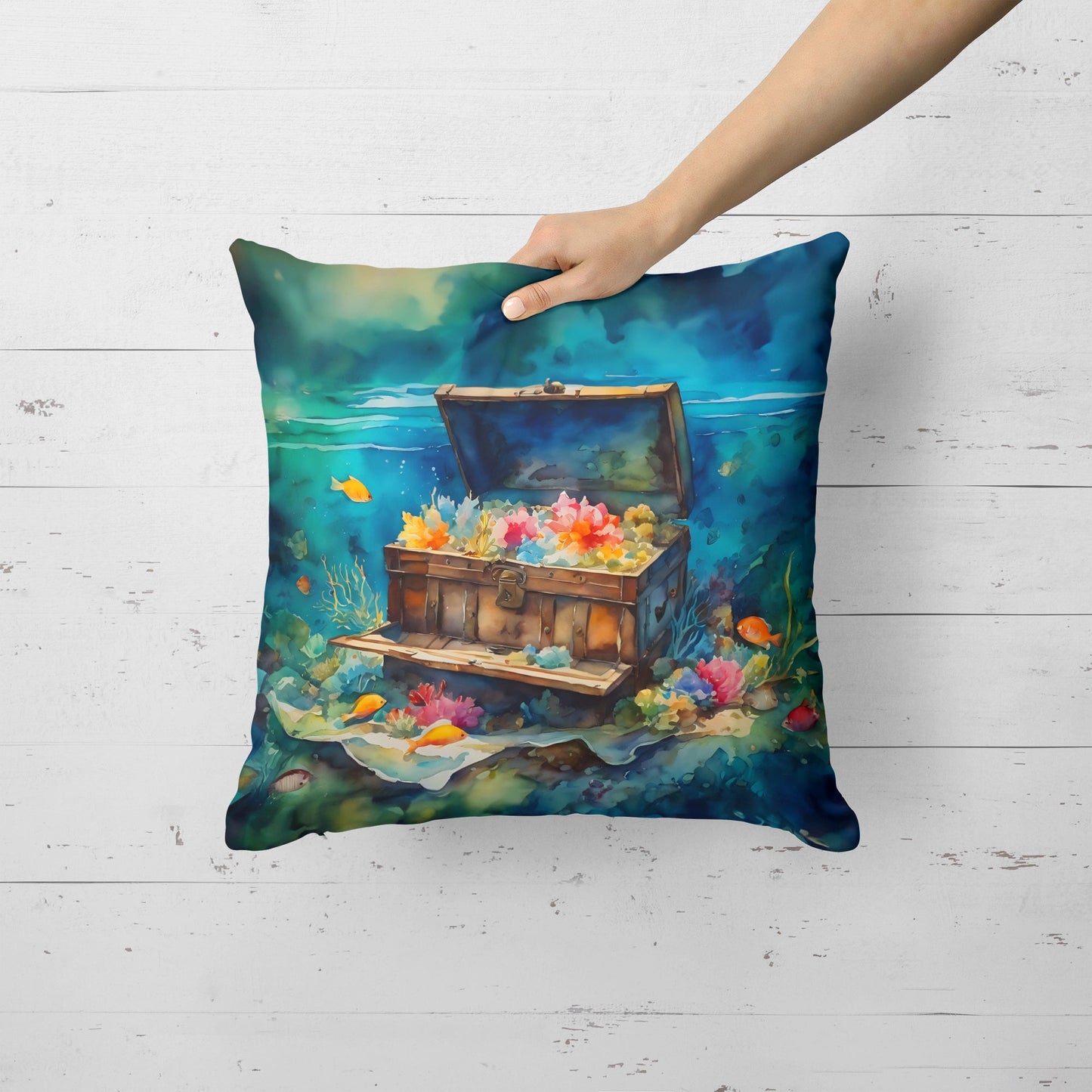 Treasure Chest Throw Pillow