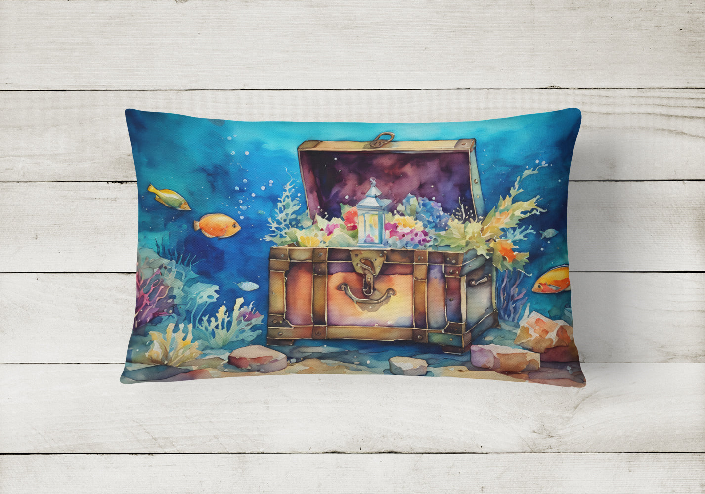 Treasure Chest Throw Pillow