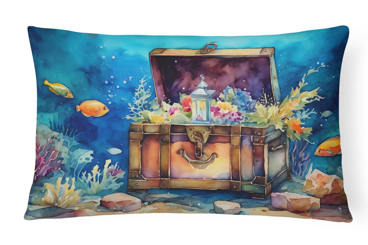 Treasure Chest Throw Pillow - 
