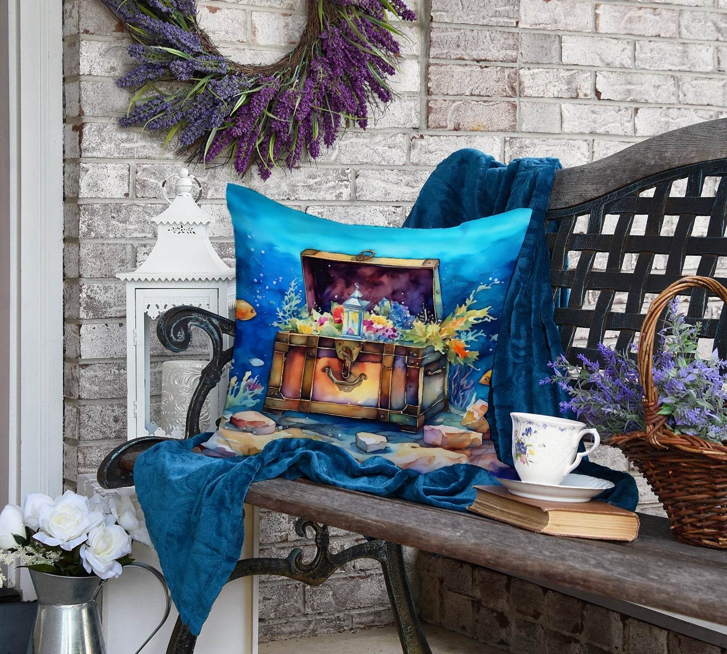 Treasure Chest Throw Pillow - 