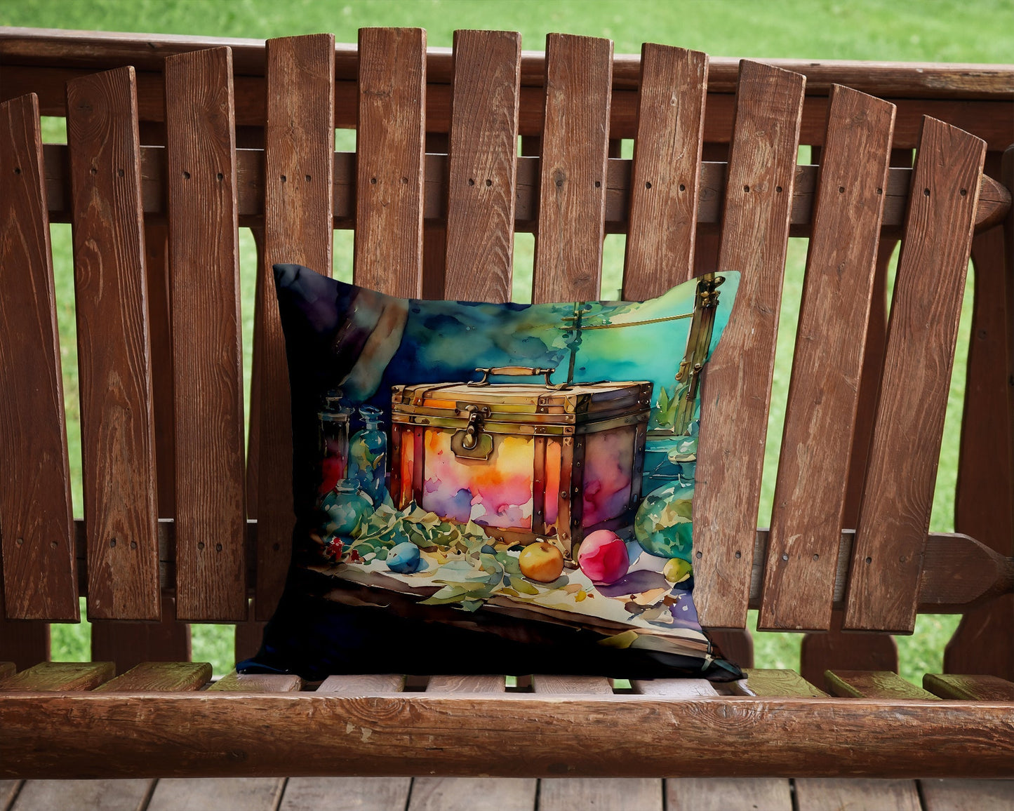 Treasure Chest Throw Pillow