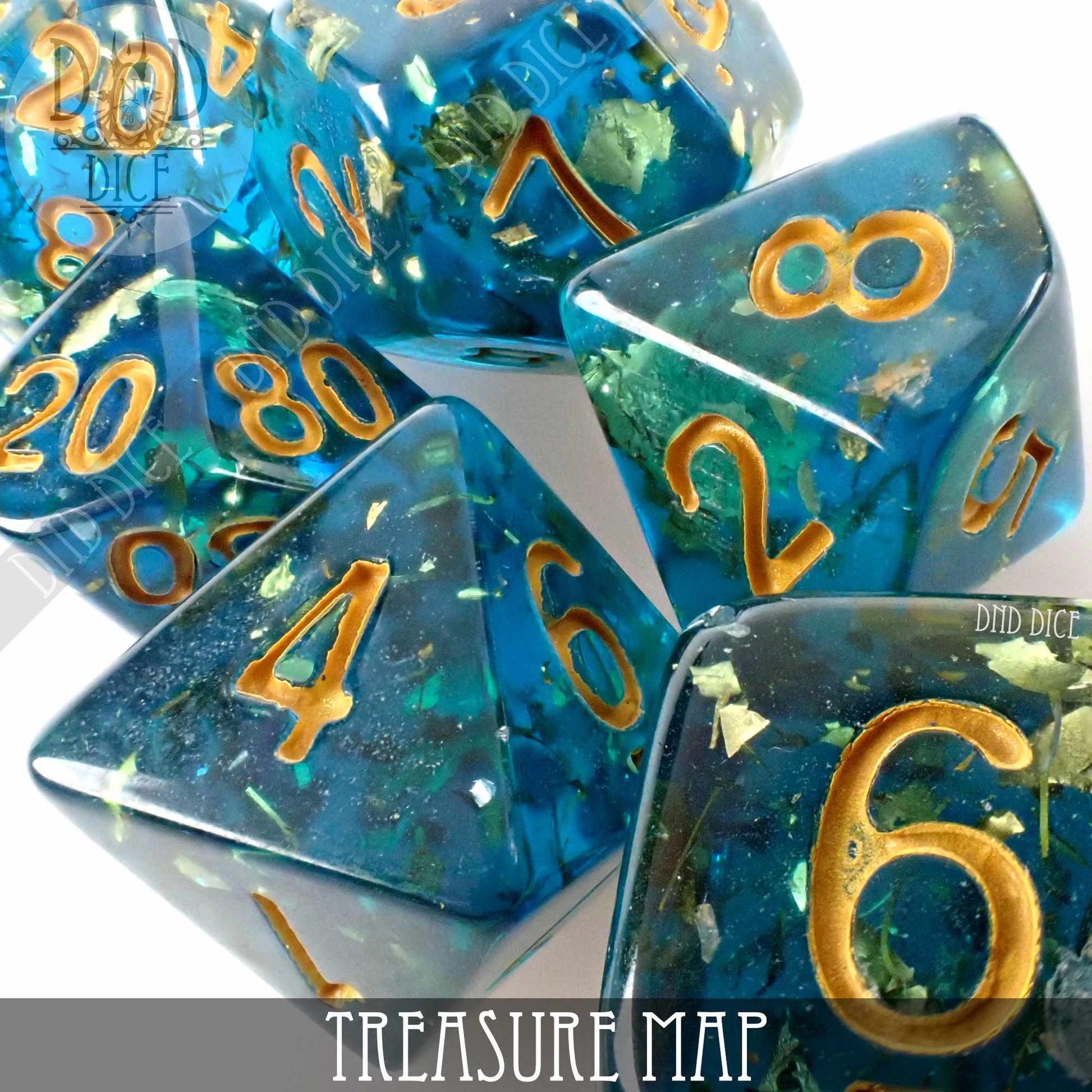 Treasure Map Dice Set