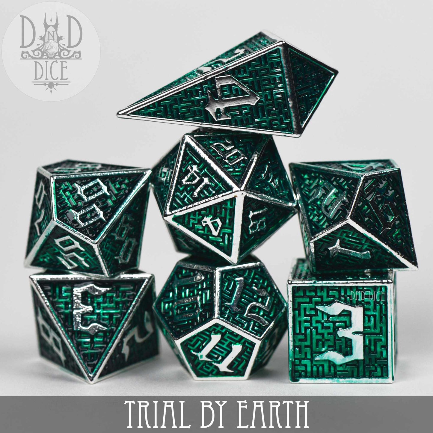 Trial By Earth Metal Dice Set