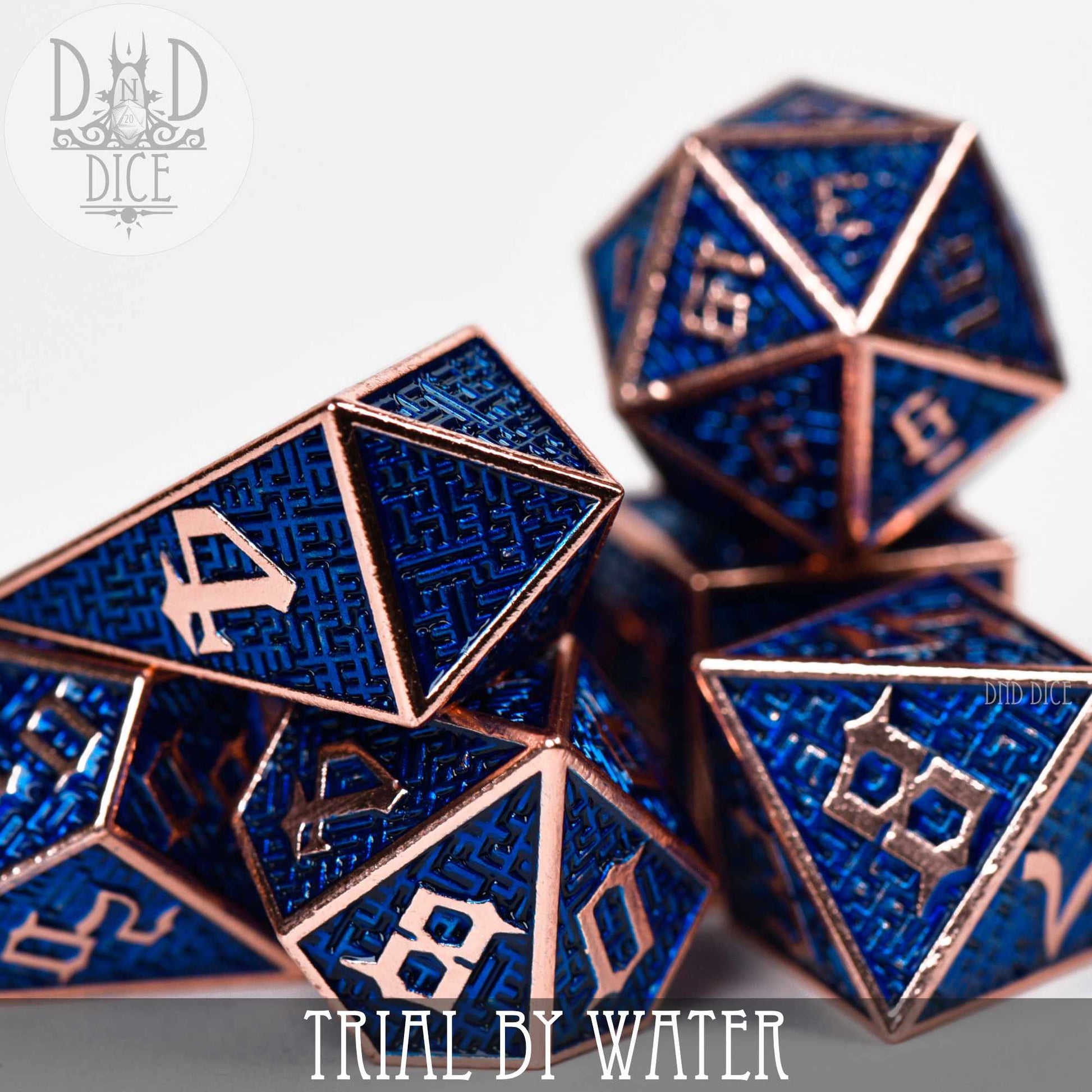 Trial By Water Metal Dice Set