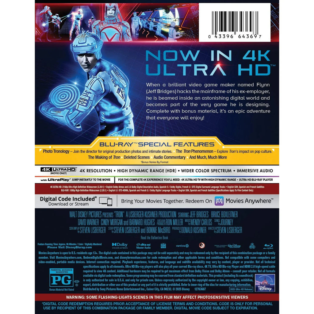 Tron - Limited Edition Steelbook (4K UHD + Blu-ray + Digital)