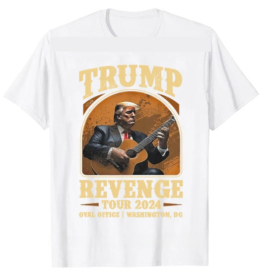 Trump's Revenge Journey T-shirt Men's And Women's Short Sleeve With American Return