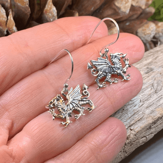 Welsh Dragon Earrings - 