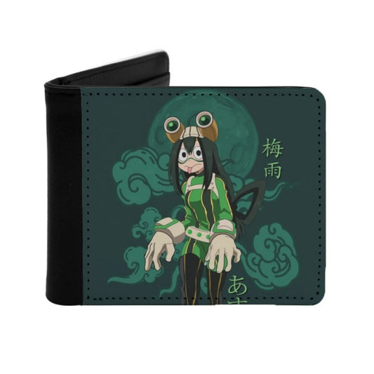 Tsuyu ? ? Asui ? Waifu Men's Wallet Pu Leather Wallet Multifunction Credit Card Purse Tsuyu Asui Asui Tsuyu Asui Tsuyu Froppy