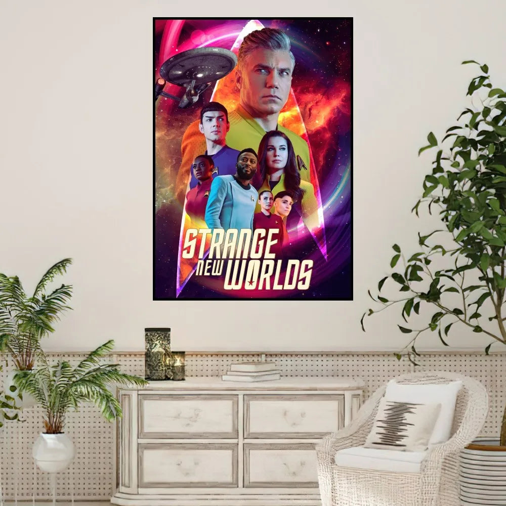 TV S-Star T-Trek S-Strange N-New W-Worlds Poster Home Prints Wall Painting Bedroom Living Room Decoration Office