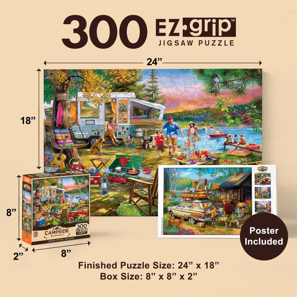 Campside - Waterslide Wanderlust 300 Piece EZ Grip Jigsaw Puzzle