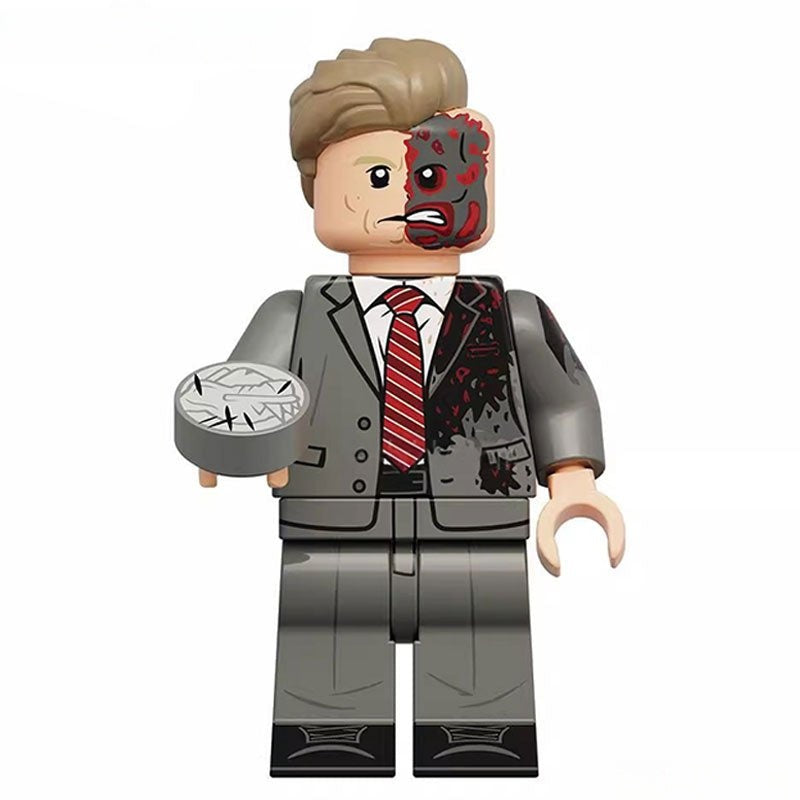Two-Face Harvey Dent Batman The Dark Knight Lego Minifigures Custom Toys 2