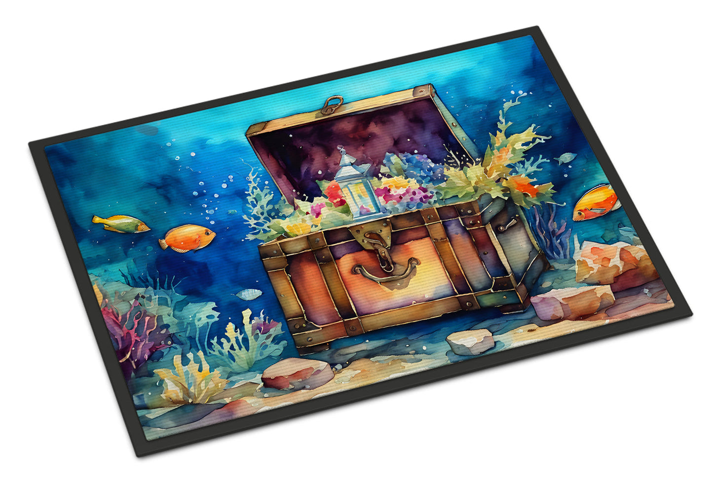 Under the sea Treasure Chest Doormat 18x27in