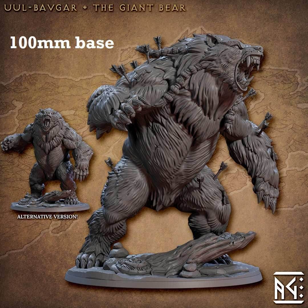 Uul-Bavgar, the Giant Bear (Direbear Epic Boss) - With Braids & Lodged Arrows