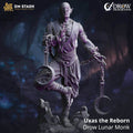 Uxas the Reborn (Male Drow Lunar Monk) - 32mm Scale
