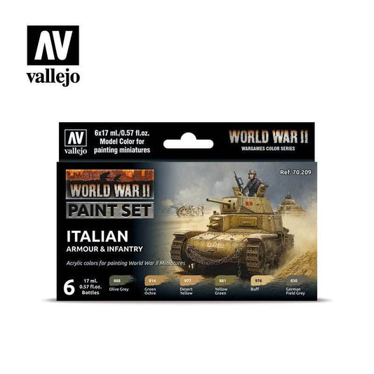 Model Color: WWII Paint Set - Italian Armour & Infantry - 