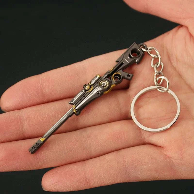 Valorant  Melee Reaver 2.0 Karambit Keychain Game Peripheral M4 Samurai Dagger Model Metal Key Ring Pendant Jewelry Male Gift