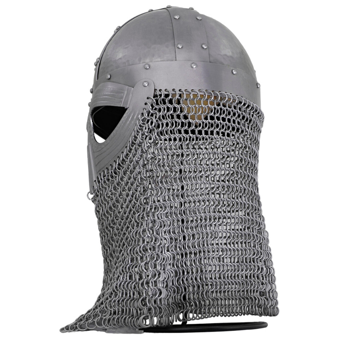 Vandals Wrath Forged Steel Gothic Helmet with Chainmail Defense