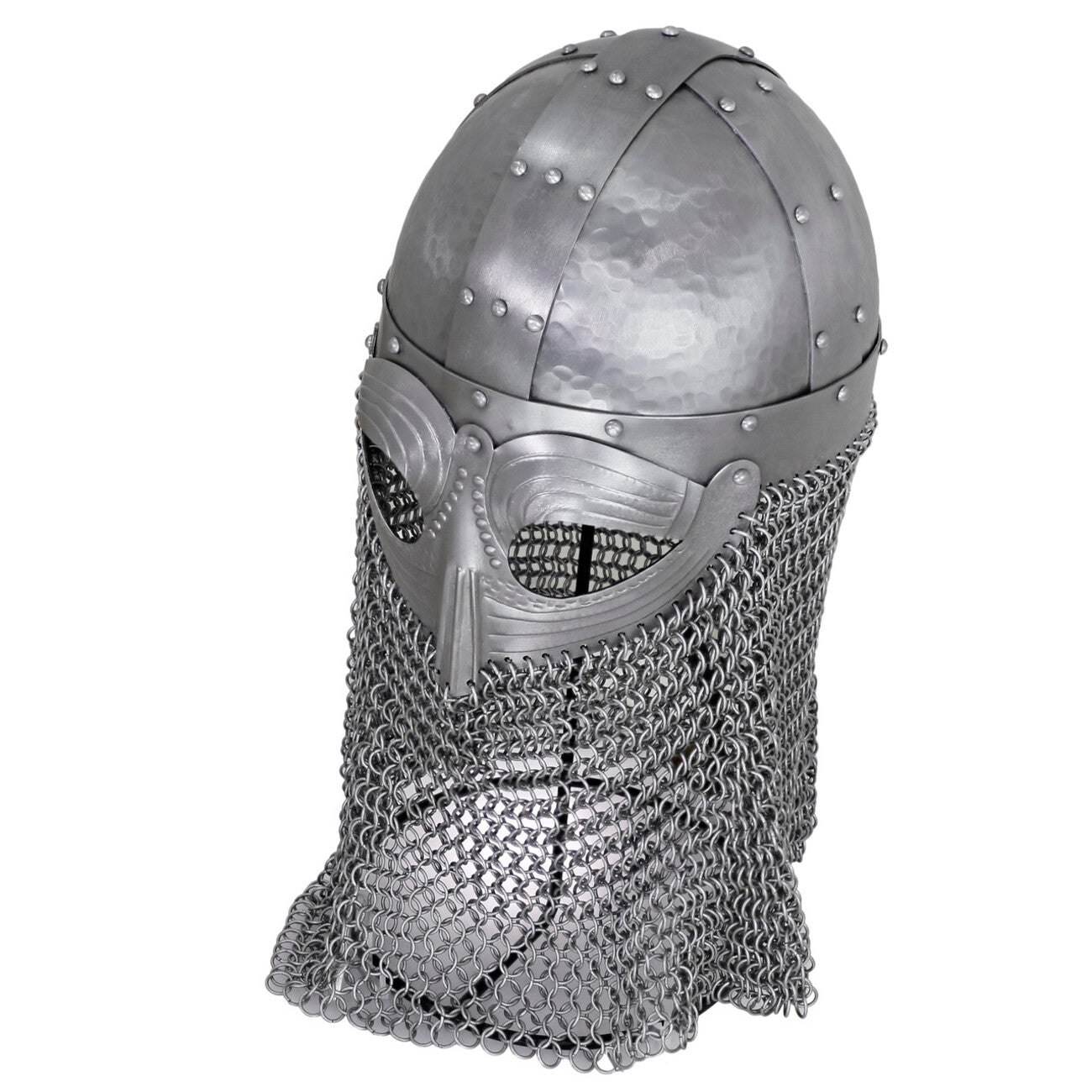 Vandals Wrath Forged Steel Gothic Helmet with Chainmail Defense