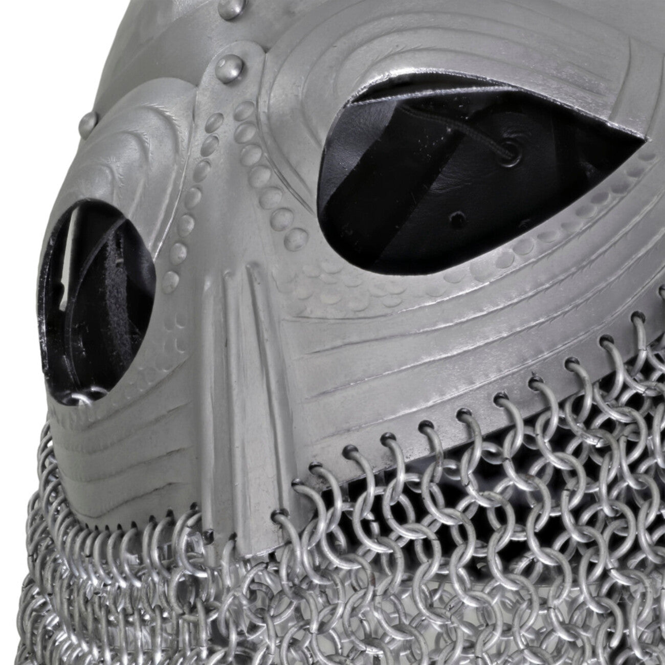 Vandals Wrath Forged Steel Gothic Helmet with Chainmail Defense