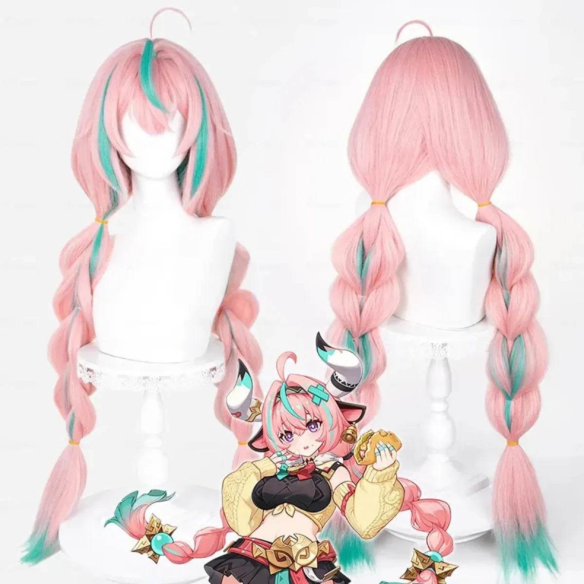 Varesa Cosplay Wig – Long Braided Kawaii Fantasy Hair - Wig only / One Size