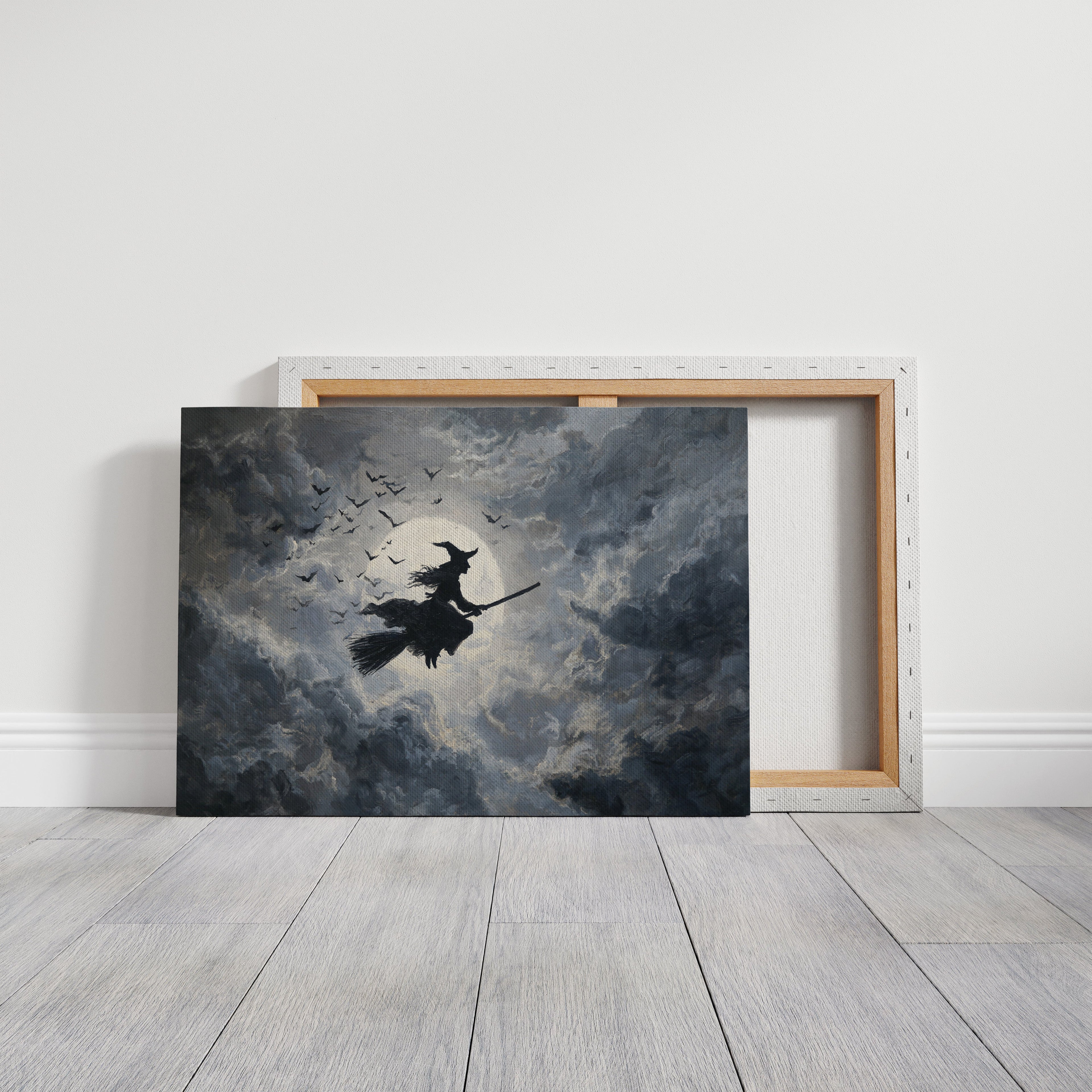 Midnight Flight Under Moonlit Skies