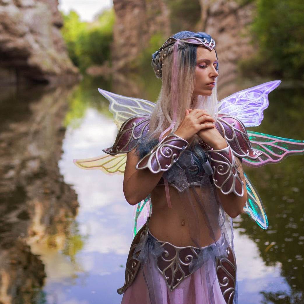 Fairy Armor Lilac Silver Set - Custom Made - S / Armor Set