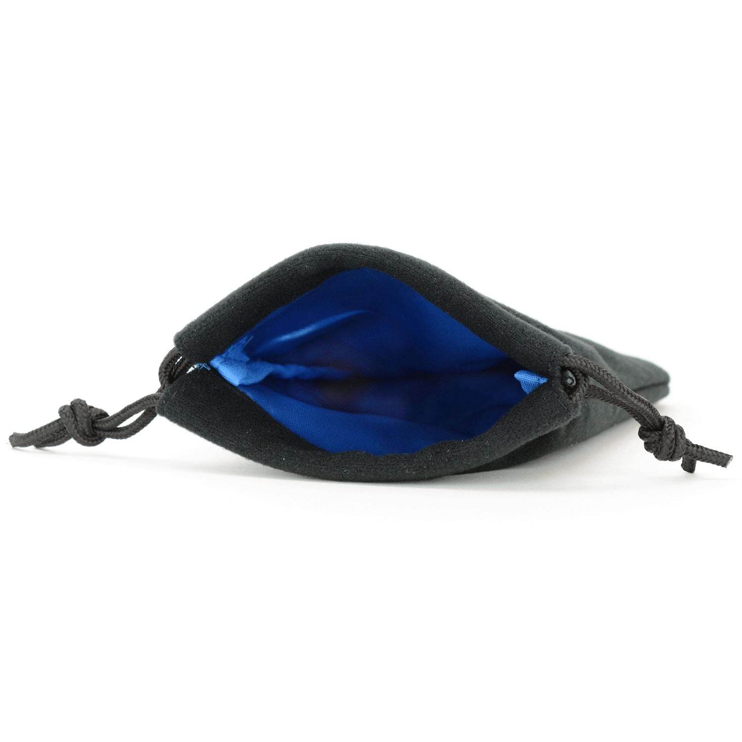Velvet Black Dice Bag With Satin Interior 5x8 In - Multiple Colors Available - Blue