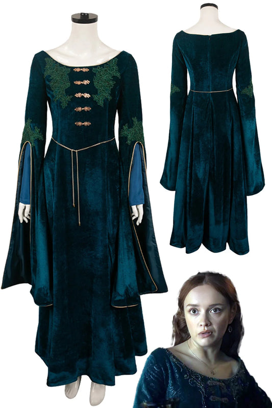 Velvet Dress TV Dragon 2 Cosplay House Costume Adult Women Roleplay Fancy Dress Up Party Clothes