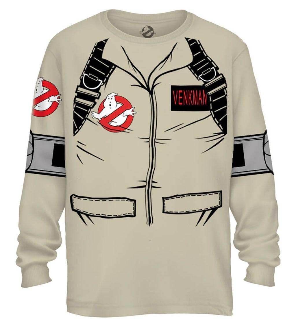 Venkman Long Sleeve Costume T-Shirt With Back Print - M