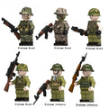 Vietnam War American Soldiers set of 6 Lego Minifigures Custom Toys