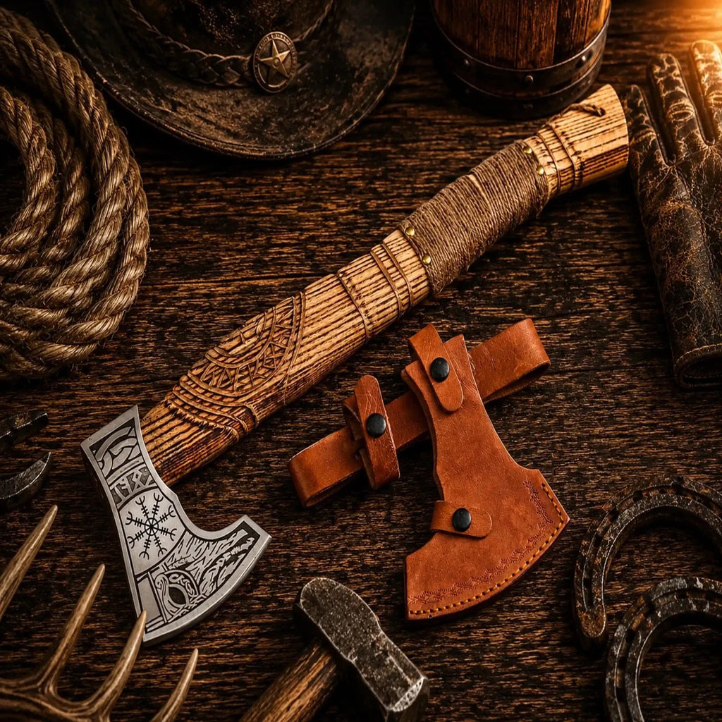 Viking Battle Axe for Sale – Hand Forged Norse Viking Axe