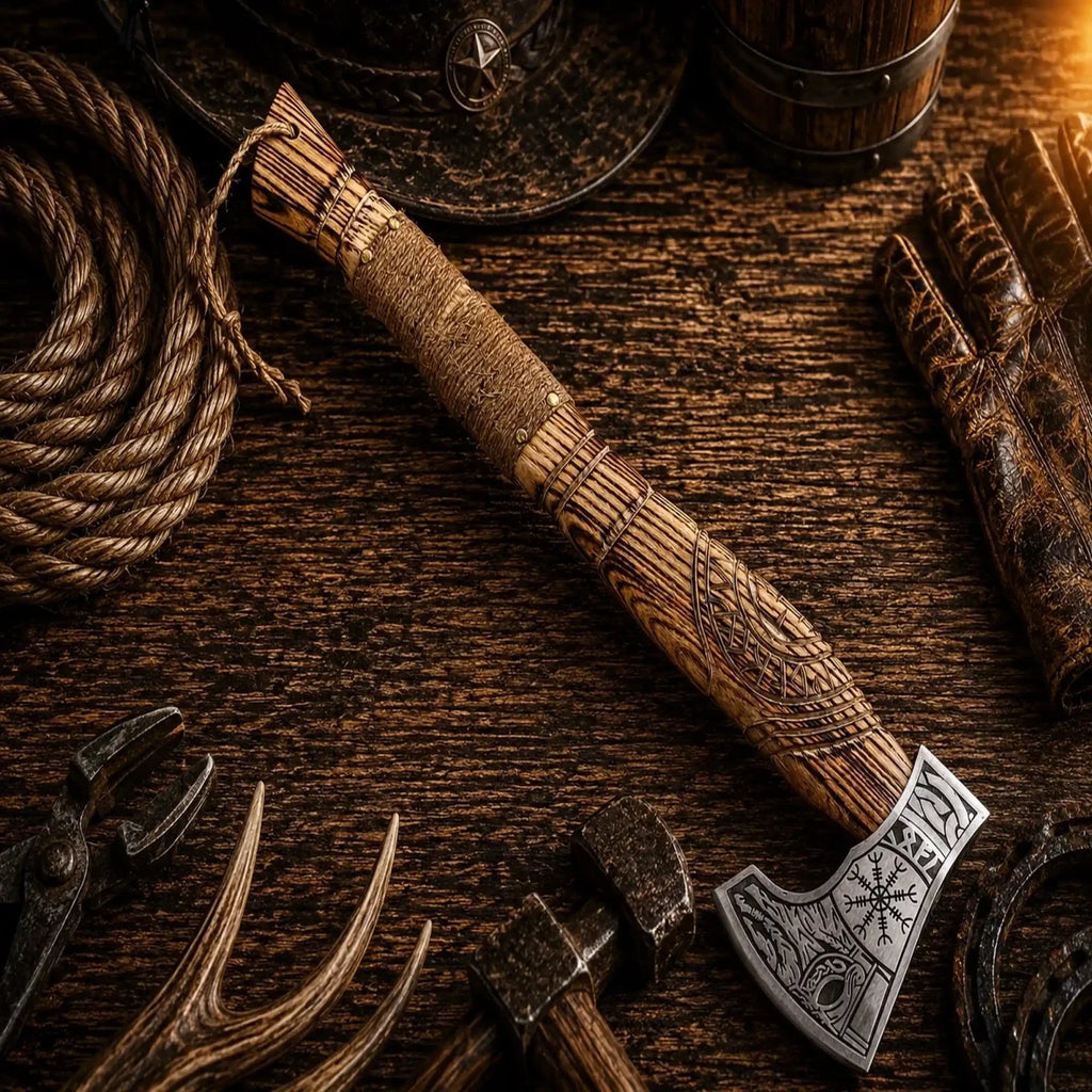 Viking Battle Axe for Sale – Hand Forged Norse Viking Axe