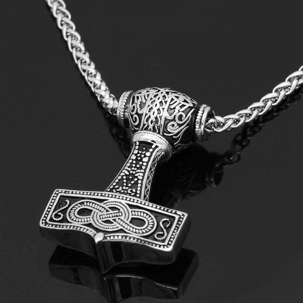 Vikings Mjölnir Stainless Steel Necklace - 