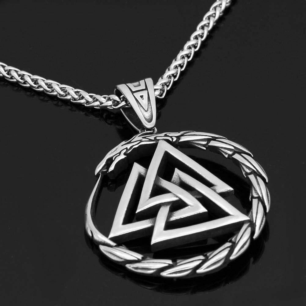 Vikings Jörmungandr Valknut Stainless Steel Necklace - 