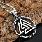 Vikings Jörmungandr Valknut Stainless Steel Necklace - 