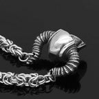 Vikings Horned Helmet Stainless Steel Necklace - 50 CM / 20 INCHES