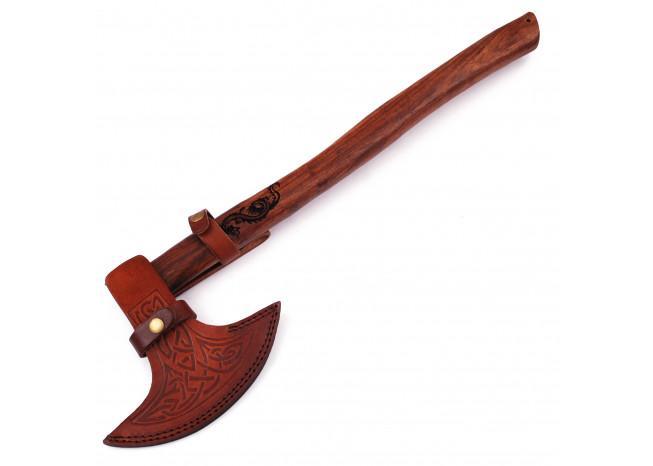 Viking Dragon Slayer Norse Dane Battle Axe | Engraved Handle 