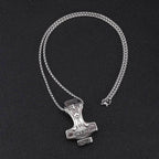 Viking Mjolnir Thor’s Hammer Necklace - 