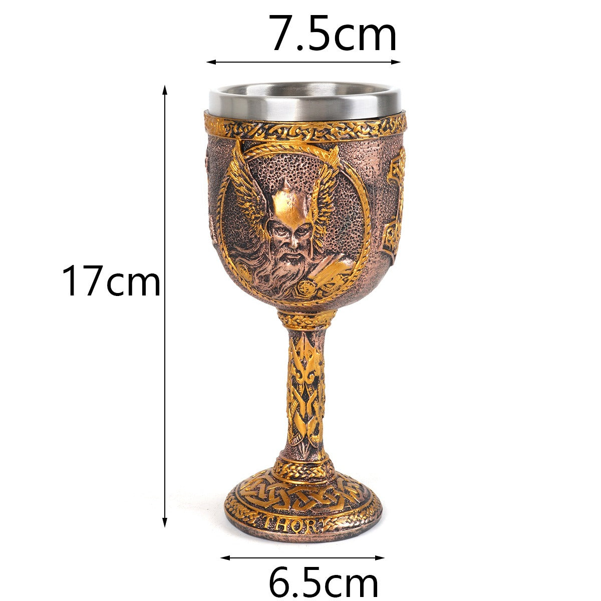 Viking Goddess stainless steel resin tall cup