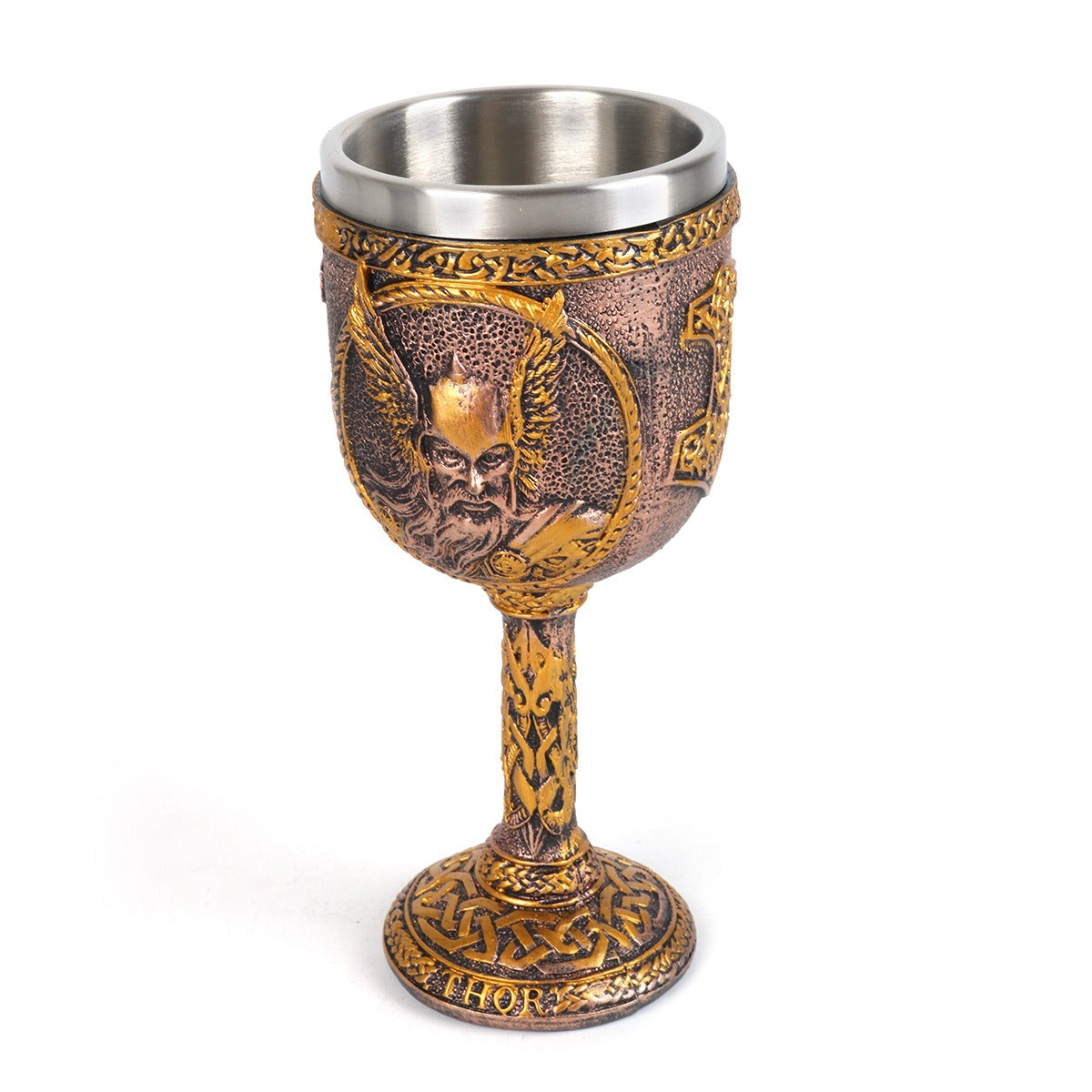 Viking Goddess stainless steel resin tall cup