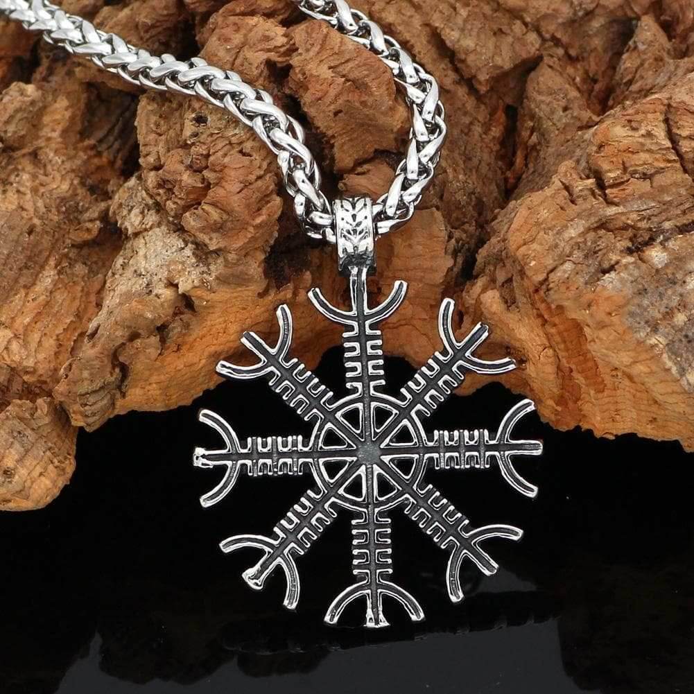 Vikings Helm of Awe Stainless Steel Necklace - 