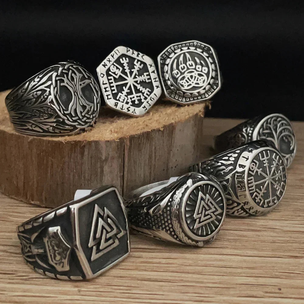 Viking Men Rings Stainless Steel